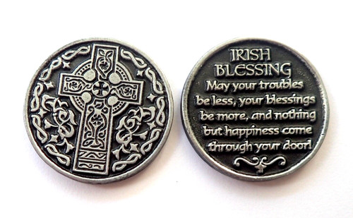 Irish blessing pocket token - blessing,