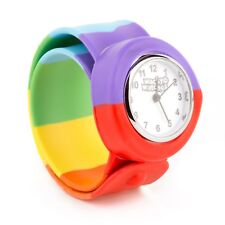 Gay Pride Wacky Watches Snap On Slap Band Rainbow LGBT Accessory Bracelet