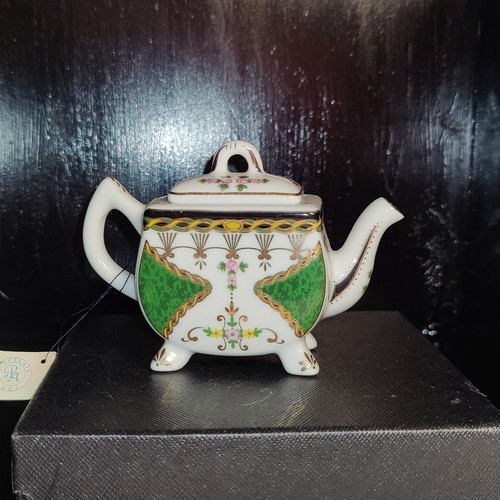 Miniature porcelain teapot - miniature,