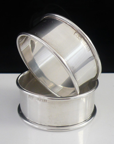 Pair sterling silver - silver, napkin
