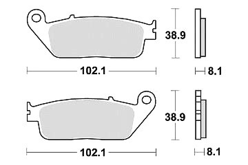 Set quality front brake - of,