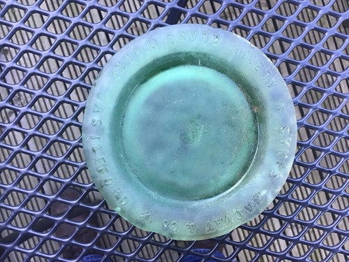 Antique jar lid macvay - jar, &