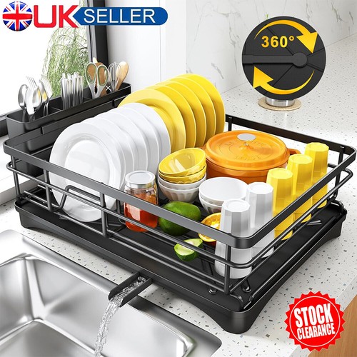 Black large dish - black, drainer