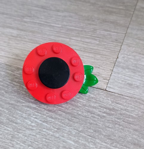 Poppy flower made - flower, genuine