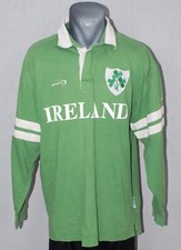 Ireland Rugby Jersey Green Ireland Shamrock Lansdowne Shirt Long Sleeve Size L