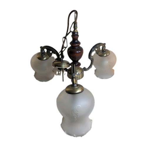 Vintage wooden brass arm - 3,