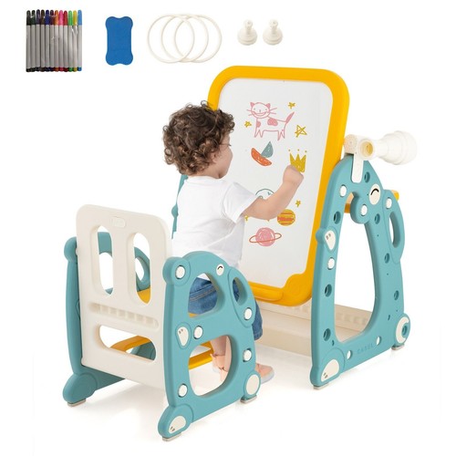 Costway kids art easel - costway,