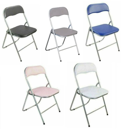Folding square chair silver - folding,
