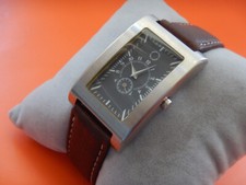 Elegant Magna Carta Tank New Anthracite Gray Dial Brushed Steel Case