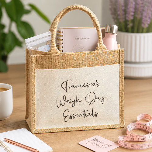 Personalised weigh day - personalised, tote