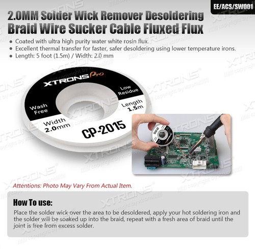 Solder wick 0mm - wick, 2.0mm