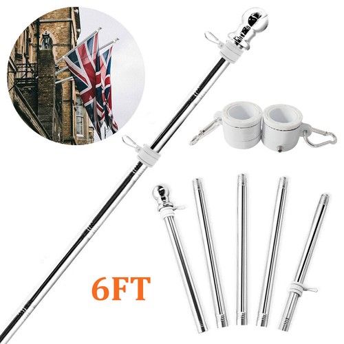 6ft adjustable flag pole - adjustable,