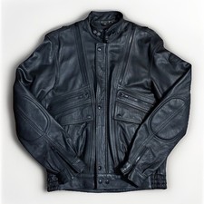 HEIN GERICKE Echt Leder Leather Moto Riding Padded Jacket M/L 40T Biker Vented