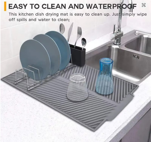Silicone dish draining - silicone, mat