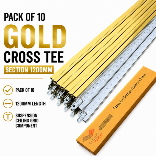 10x gold cross tee - cross,