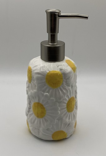 White daisy soap dispenser - dispenser, **