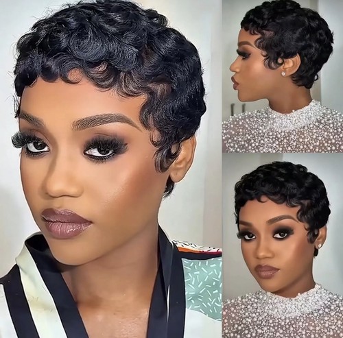 Pixie cut wigs for black - cut, women