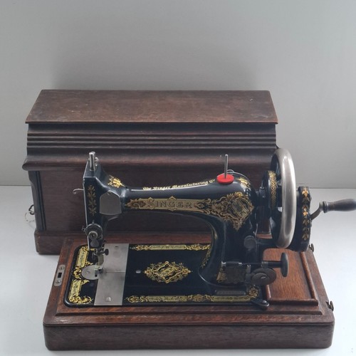 Singer 27k hand crank - hand,