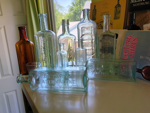 Nine old antique medicine - antique,