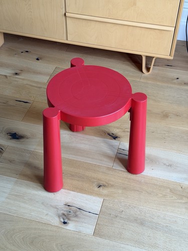 Vintage red tavello stool - tavello, by