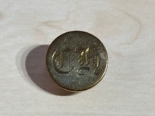 Vintage 20mm CH Craven Hunt Hunting Brass Button Firmin London