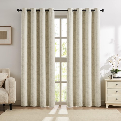 Beige blackout curtains - blackout,