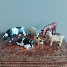 Bundle Job Lot Farmyard Animal Figures Farm Toy Figure Cow Horse Pig Sheep Lamb