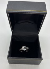 Crystal Sterling Silver Ring