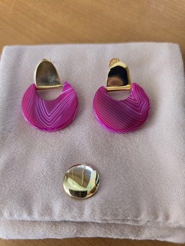 Lola rose pink stripe agate - rose,