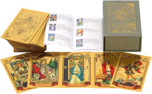 Luxury gold foil tarot deck - foil,