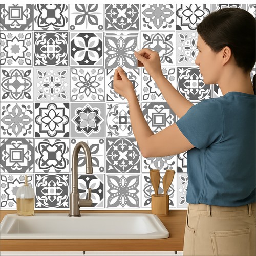 Tile stickers mosaic transfers - stickers,
