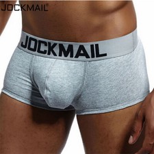 JOCKMAIL Shorts Men U Convex Underwear Cotton Bulge Pouch Boxershorts Trunks #！