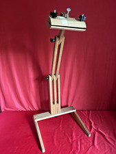 Vintage Adjustable Floor Stand Embroidery Crafts Cross Stitch Up To 3' Wooden