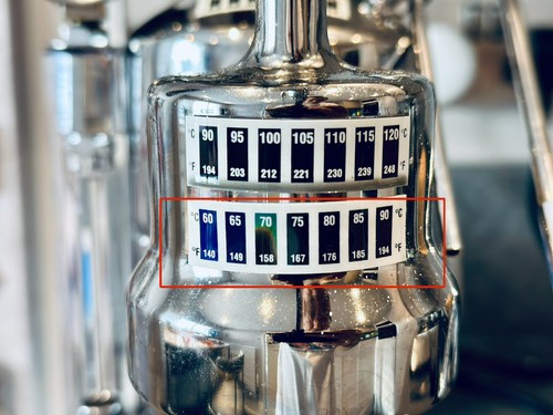 Pavoni head thermometer - la,