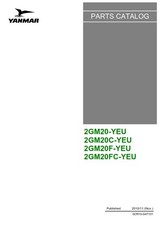YANMAR 2GM20 2GM20C 2GM20F 2GM20FC MARINE DIESEL ENGINE PARTS MANUAL REPRINTED