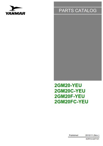 Yanmar 2gm20 2gm20c - 2gm20, 2gm20f