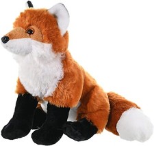 WILD REPUBLIC CUDDLEKINS 12"(30cm) RED FOX PLUSH SOFT CUDDLY TOY TEDDY BEAR(NEW)