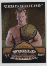 2010 Topps WWE World Championship Material Puzzle Back Chris Jericho (One Belt)