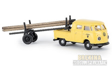Brekina 32836 - 1/87 VW Doka T1b with Trailer "Austrian Post" - New