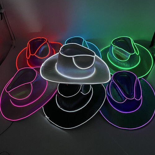 Led cowboy hat disco - led,