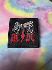 Acdc Patch Band badges Sew on Embroidered Patch Rock Punk Battle Jacket Metal