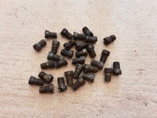 Meccano 30 x #69 Set Screws brass worn plate finish
