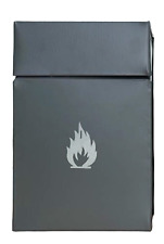 Loft1850 Firelighter Storage Box | Fireside Metal Firelighter Box With Flip Lid