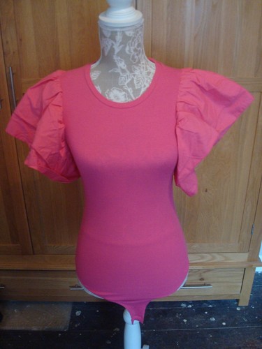 Zara fuchsia pink ruffle - zara,