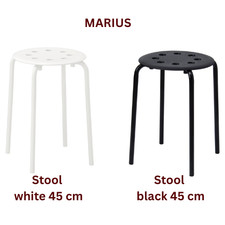 Ikea MARIUS Stool Black/White