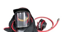 Devilbiss Air Fed Max Used Full Kit Comes With Visor, Tools, Hood, Belt Airline