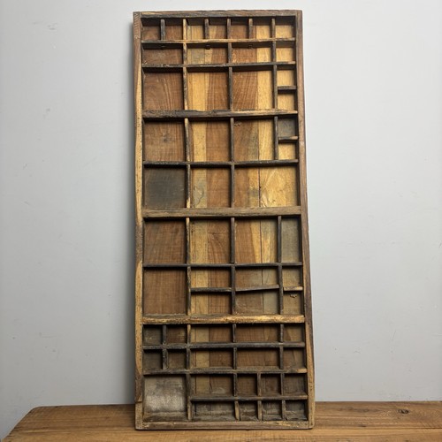 Vintage wooden printers tray - vintage,