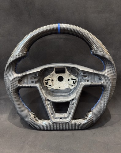 Carbon fibre leather steering - leather,