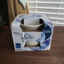Glade Wax Warmer Electric Cream Ceramic Wax Melt / Oil Burner Used Boxed