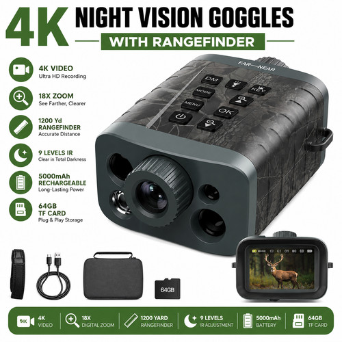 Night vision goggles with - night,